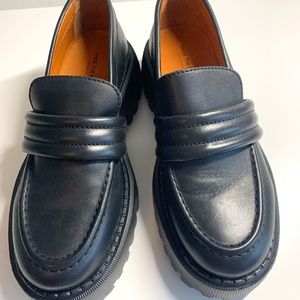 Shoe The Bear chunky black loafers, EU38